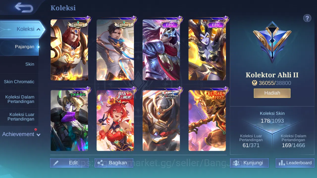 Mobile Legends: Bang Bang Accounts Hero 119 Skin 178 | CC Natalia | Lightborn Granger image 9