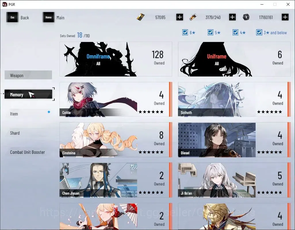 Punishing: Gray Raven Accounts Asia|Lv 89|57K BC+21,1K YC+11,2K BlueC|(S Shukra,S image 7