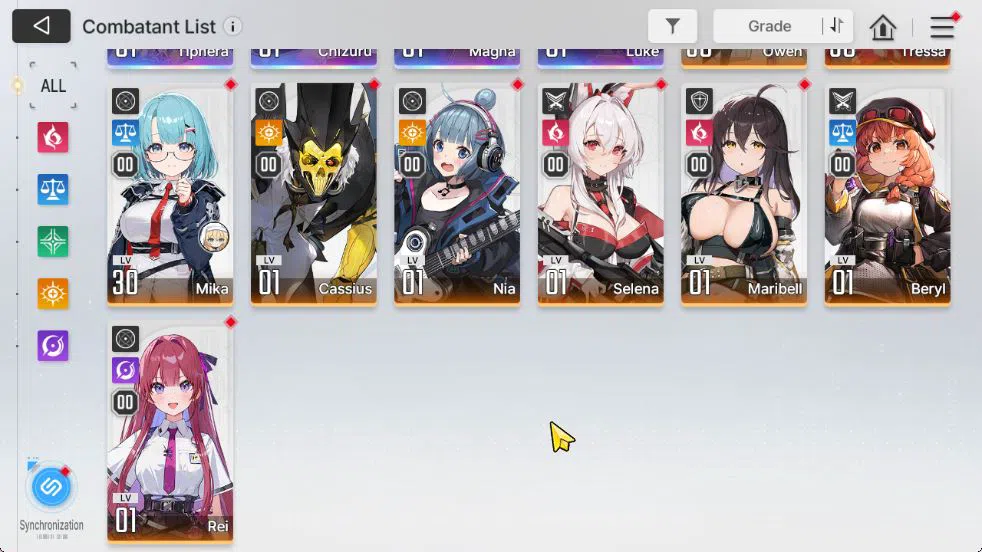 Chaos Zero Nightmare Accounts GLOBAL Lv 41|8,5K Crystal+37 Res Anchor|4 SSR [Tip image 4