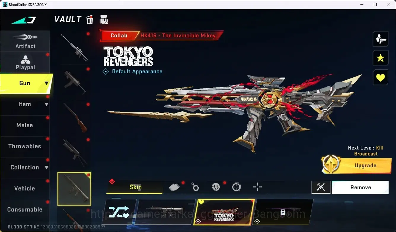 Blood Strike Accounts ASIA | [TR] Collab HK416 - The Invincible Mikey|Li image 3