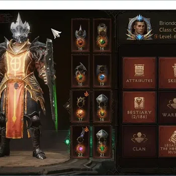 Diablo Immortal Accounts High-End EU-Sescheron | 60 (753) Crusader-Sliner | CR 42k | Reso 570 | Inferno IV | Lv30 (7