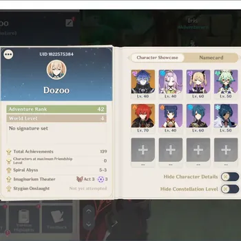 Genshin Impact Accounts Reroll ASIA|AR 42 |1 Limited Char (FLINS) | 1 (*5 Wpn) Wolf's Gravestone |All Unset|Take Mail|Check