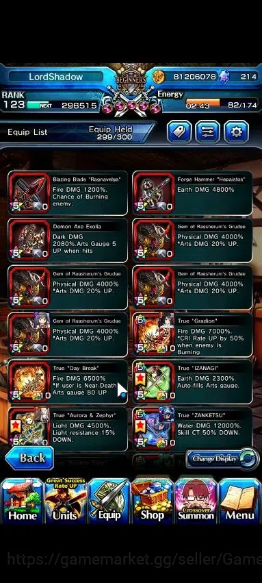 Grand Summoners Accounts Global|Rank 123|49 Ascend 25 TW|(Roy,3x SMiyu,Shin image 14