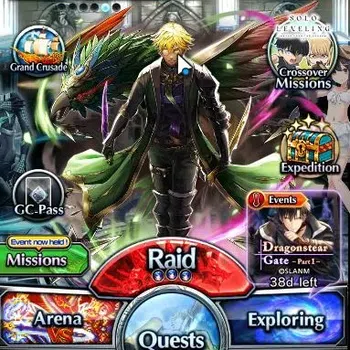 Grand Summoners End-Game Global|Rank 123|49 Ascend 25 TW|(Roy,3x SMiyu,Shin image 1