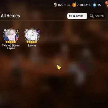 Epic Seven Accounts Starter GLOBAL UnVerif|New Era|2 ML(Salome,TE Kayron)+Iseria,Landy,Etc|Poh ON|Abys Floor 52|800