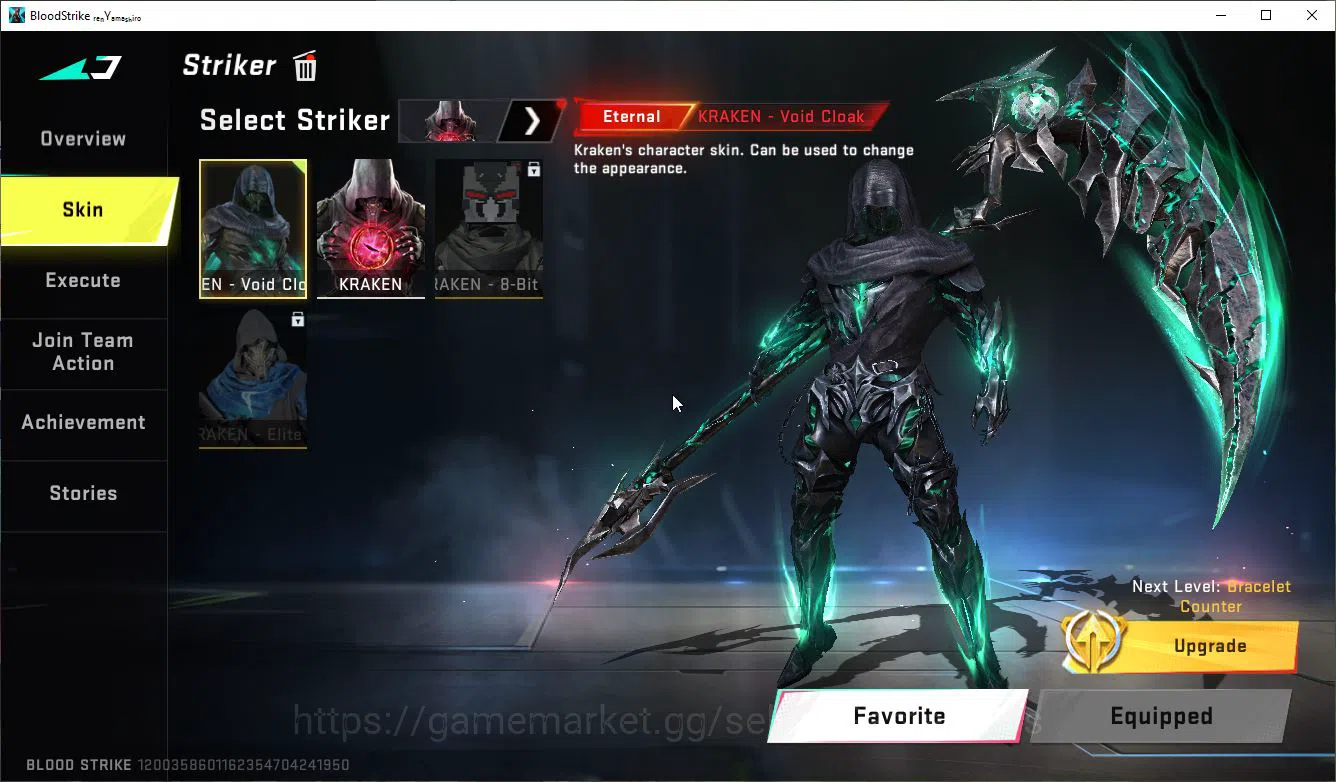 Blood Strike Accounts ASIA|ETERNAL KRAKEN-VOIDCLOAK+MELE Luna Slash,Coll image 2