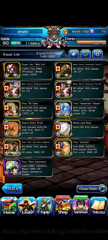 Grand Summoners Accounts Global|Rank 90|19 Ascend+7 TW|[Okarun,Emiya,Chloe, image 2