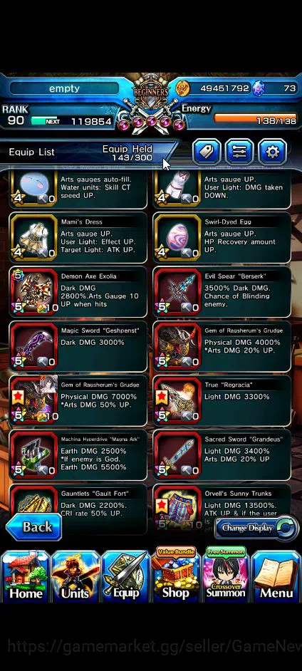 Grand Summoners Accounts Global|Rank 90|19 Ascend+7 TW|[Okarun,Emiya,Chloe, image 6