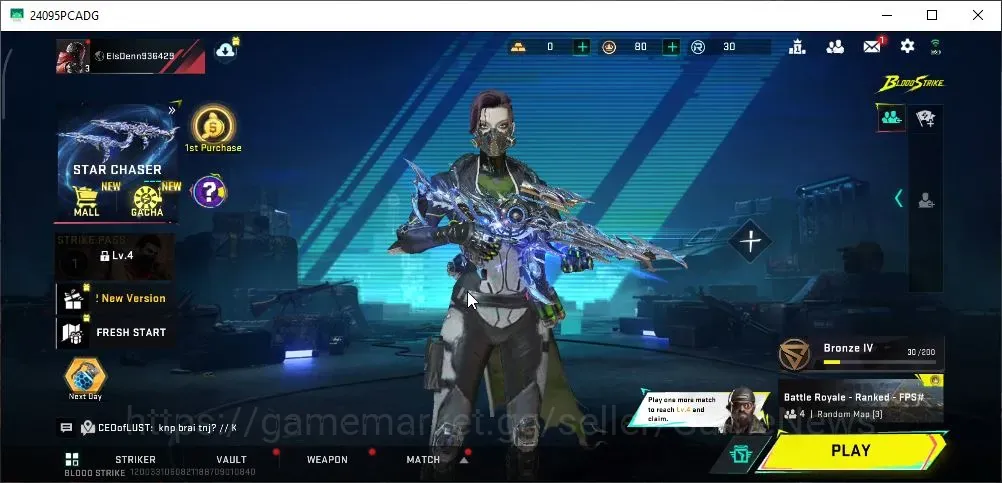 Blood Strike Accounts Collab Skin ASIA|ETERNAL KAG-6 Star Chaser Lv2|Collab AOT Battle of Faith|Ultra Origin-12 1