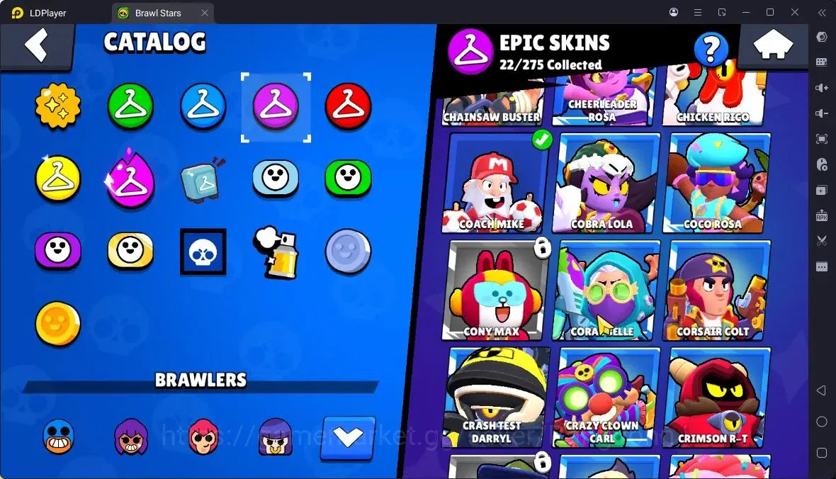 Brawl Stars Accounts Thropy 4606|49 Brawler|8 Max,5 Max HC|3 Legend,9 Mythic,22 Epic Skin|17257 Bling|337 11