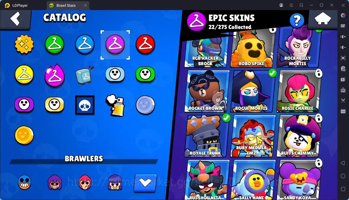 Brawl Stars Accounts Thropy 4606|49 Brawler|8 Max,5 Max HC|3 Legend,9 Mythic,22 Epic Skin|17257 Bling|337 18