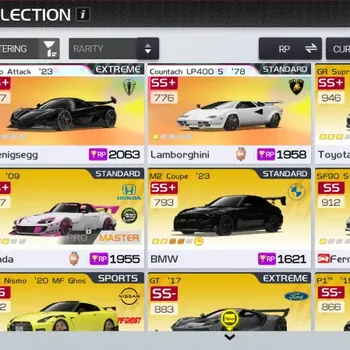 Racing Master Accounts SEA|Lv 42|2 PL Car (Jesko Attack E1,Countach LP400 E1) + 2 Collab MF Ghost (GR Supra E3,GT-R