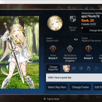 Epic Seven Accounts Starter Global unverif|Starter|2ML(Monarch Iseria,NM Luna)|PoH+Bless ON||Ep1 3/12|MoR 9|Stigma