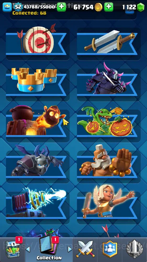 Clash Royale Accounts High-End Lvl 52|Trophy 9751|KTL 14|Limited Skin|Card 121|14 EVO,8 Champ,21 Legend,33 Epic,30 Rare,29 11