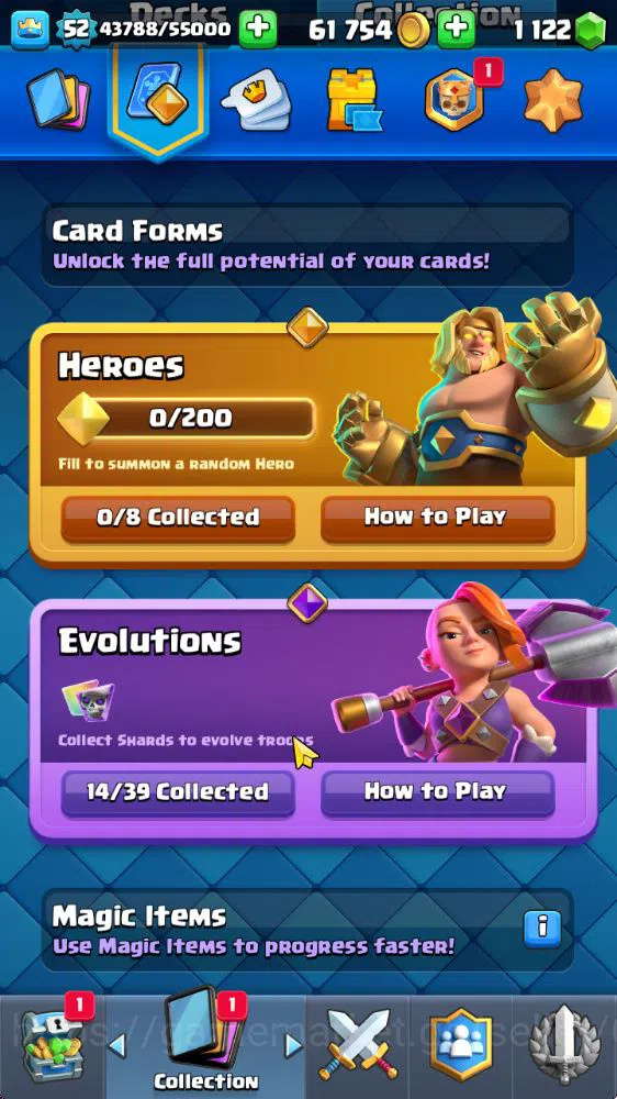 Clash Royale Accounts High-End Lvl 52|Trophy 9751|KTL 14|Limited Skin|Card 121|14 EVO,8 Champ,21 Legend,33 Epic,30 Rare,29 5