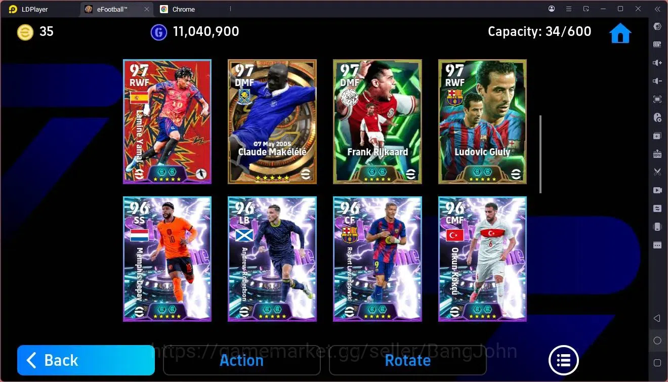 eFootball Accounts Mobile|PW 3187|Bigtime Rijkaard,Makélélé,Nakamura| image 4