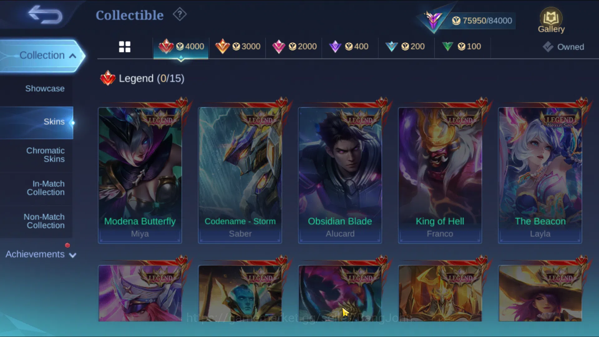 Mobile Legends: Bang Bang Accounts Hero 129 | Skin 282 | Ex Honor 39 | Zennith Vexana image 10