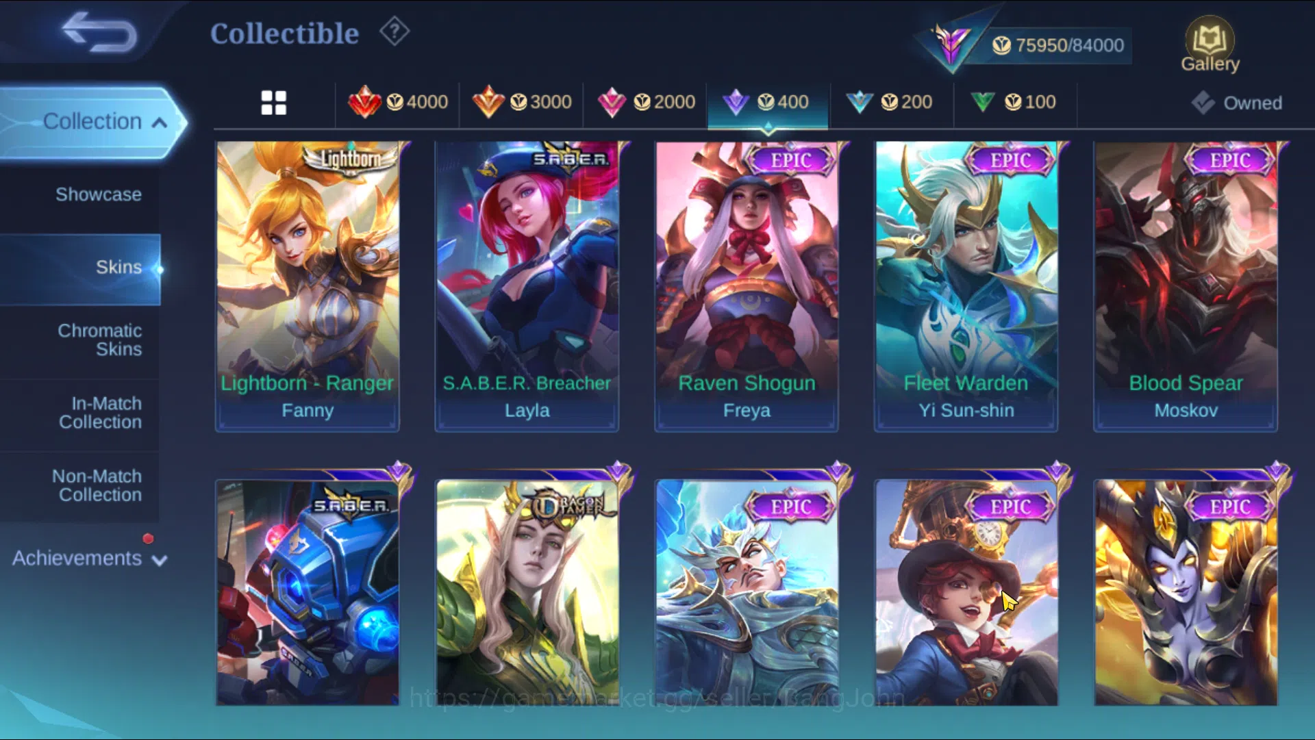 Mobile Legends: Bang Bang Accounts Hero 129 | Skin 282 | Ex Honor 39 | Zennith Vexana image 14