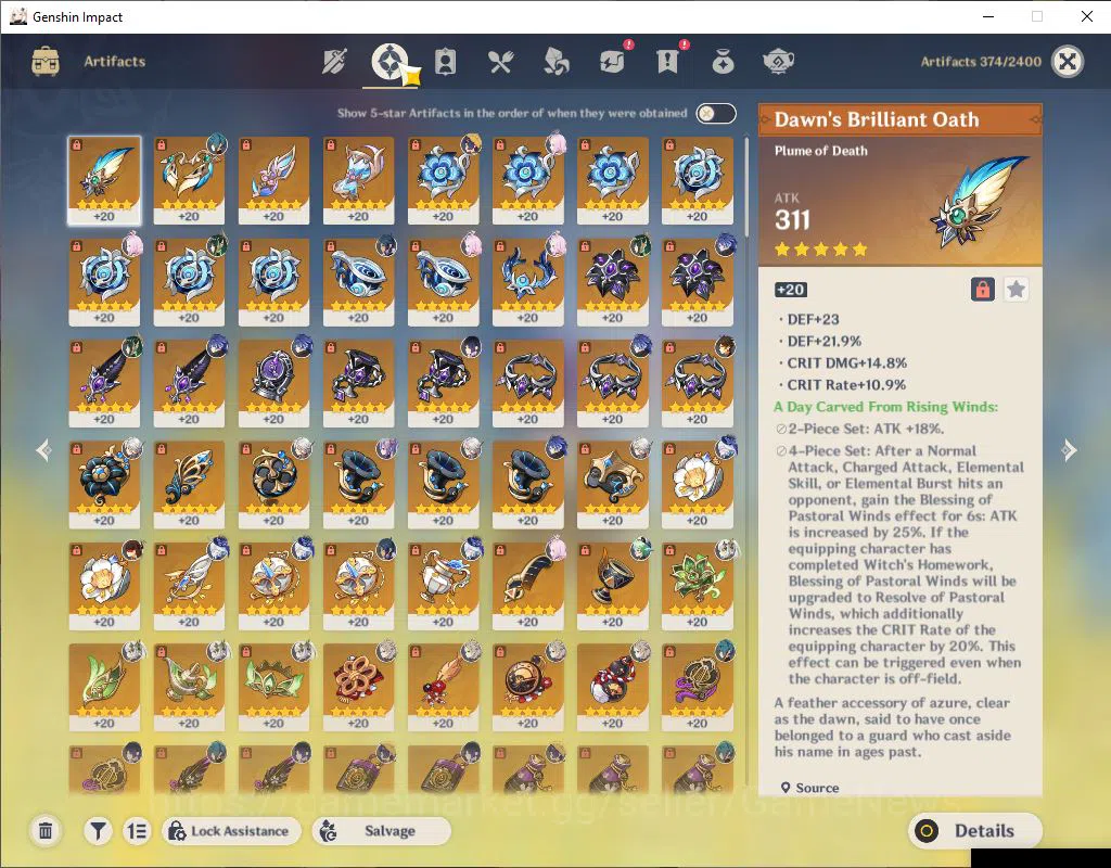 Genshin Impact Accounts Mid Game ASIA|AR 57|8 Limited 5