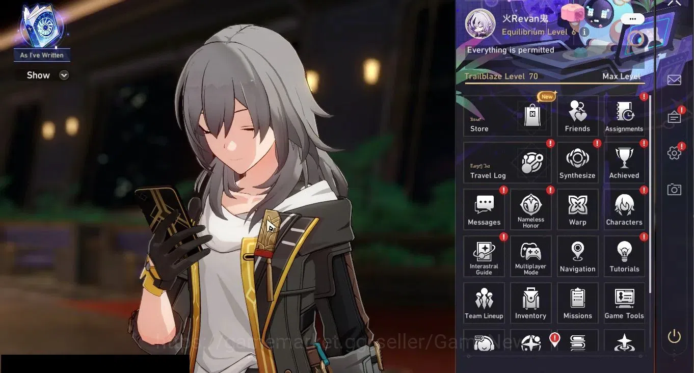 Honkai Star Rail Accounts Others Asia|TL 70|3 PremTeam|22 Limited|(Firefly,The Herta,Acheron,Castorice,)+Sign Cyrene|2 GC|18 1