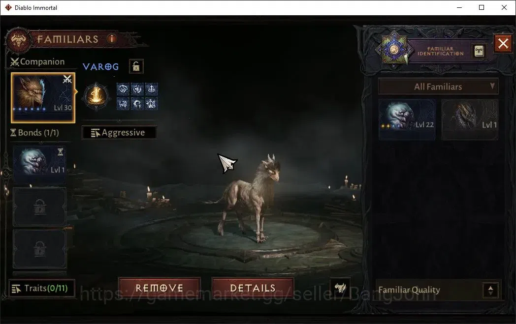 Diablo Immortal Accounts High-End NA-Chains Of Honor |60 (720) Tempest-Vanquisher|CR 42K|Reso 570|Inferno IV|1 10