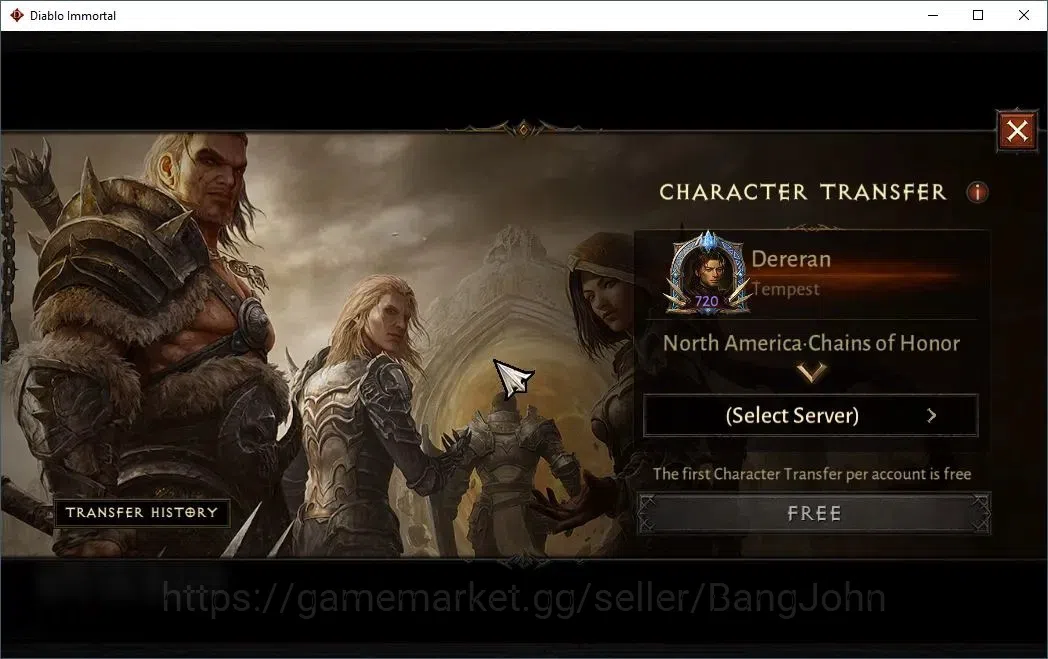 Diablo Immortal Accounts High-End NA-Chains Of Honor |60 (720) Tempest-Vanquisher|CR 42K|Reso 570|Inferno IV|1 5