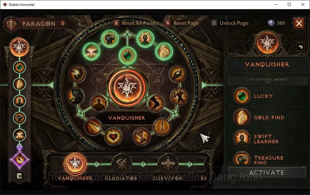 Diablo Immortal Accounts High-End NA-Chains Of Honor |60 (720) Tempest-Vanquisher|CR 42K|Reso 570|Inferno IV|1 8