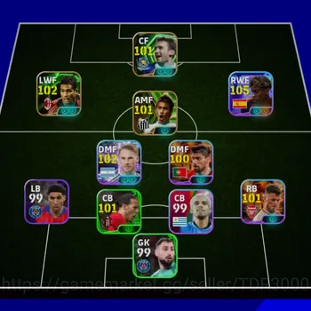eFootball Accounts Mid-Tier 3140 OVR Competitive Account | Multiple Epic Cards + Lamine Yamal | Meta Ready