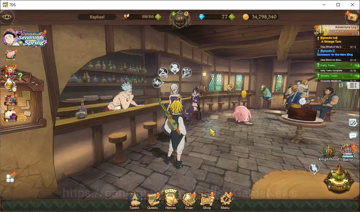 The Seven Deadly Sins: Grand Cross Accounts Starter Asia |1,4M CC| 1 Seventh Spring Box | 1 LR+4 UR+Collab