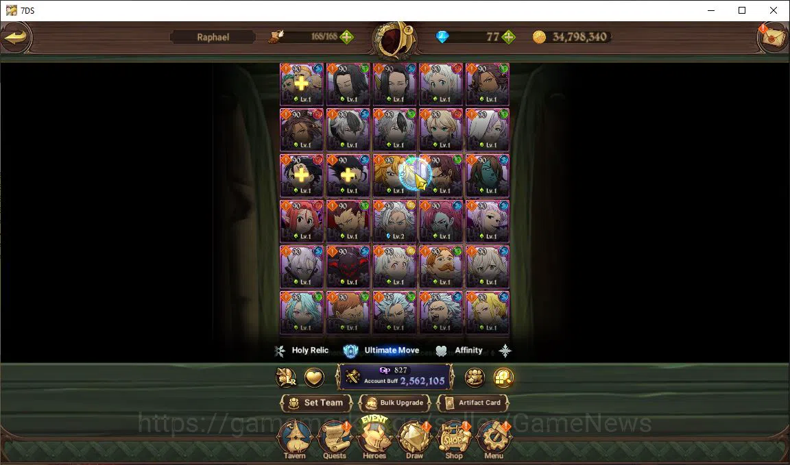 The Seven Deadly Sins: Grand Cross Accounts Starter Asia |1,4M CC| 1 Seventh Spring Box | 1 LR+4 UR+Collab 4