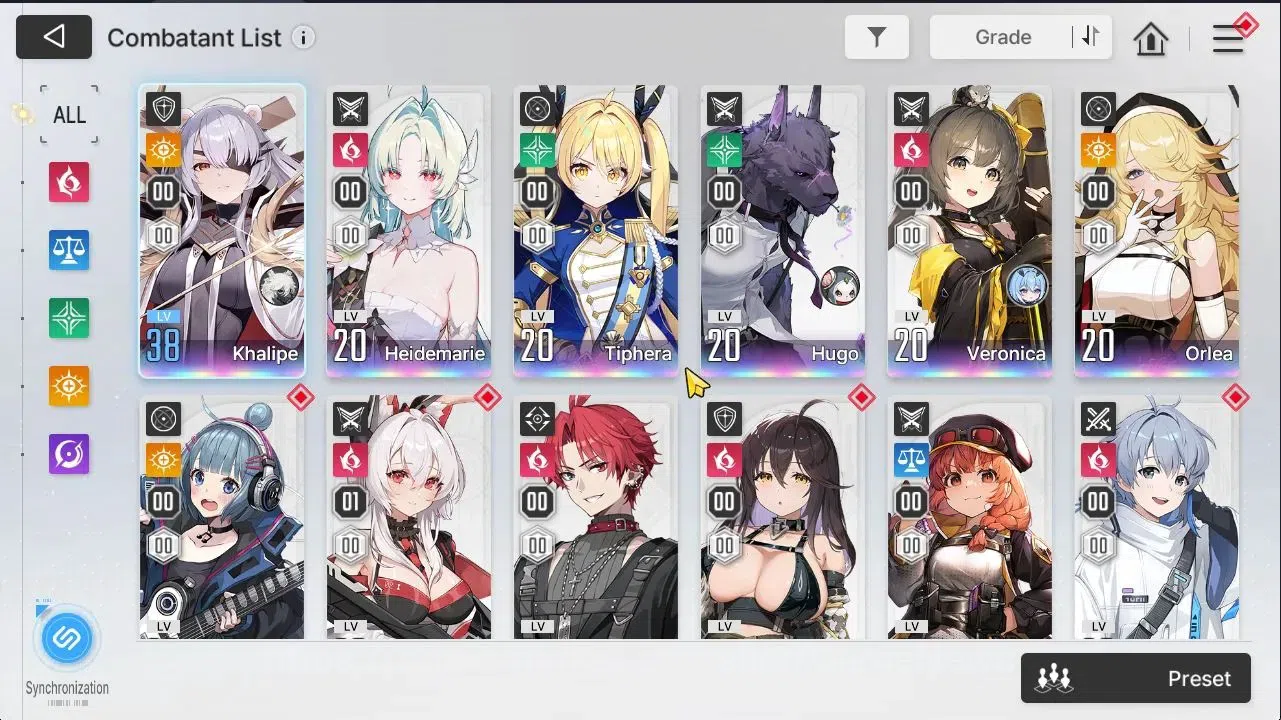 Chaos Zero Nightmare Accounts GLOBAL|Lv30|6 SSR[Heidemarie,Rita+Sign,Nine,Luke,V image 3