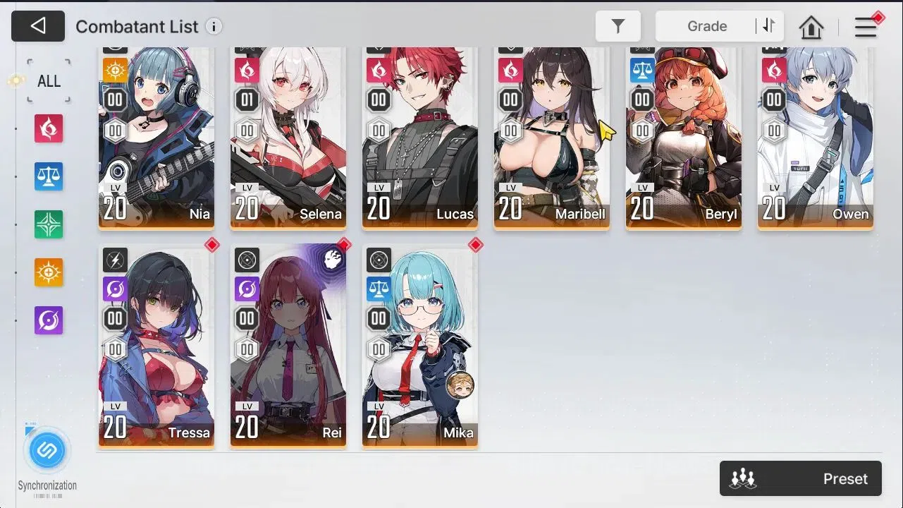 Chaos Zero Nightmare Accounts GLOBAL|Lv30|6 SSR[Heidemarie,Rita+Sign,Nine,Luke,V image 4