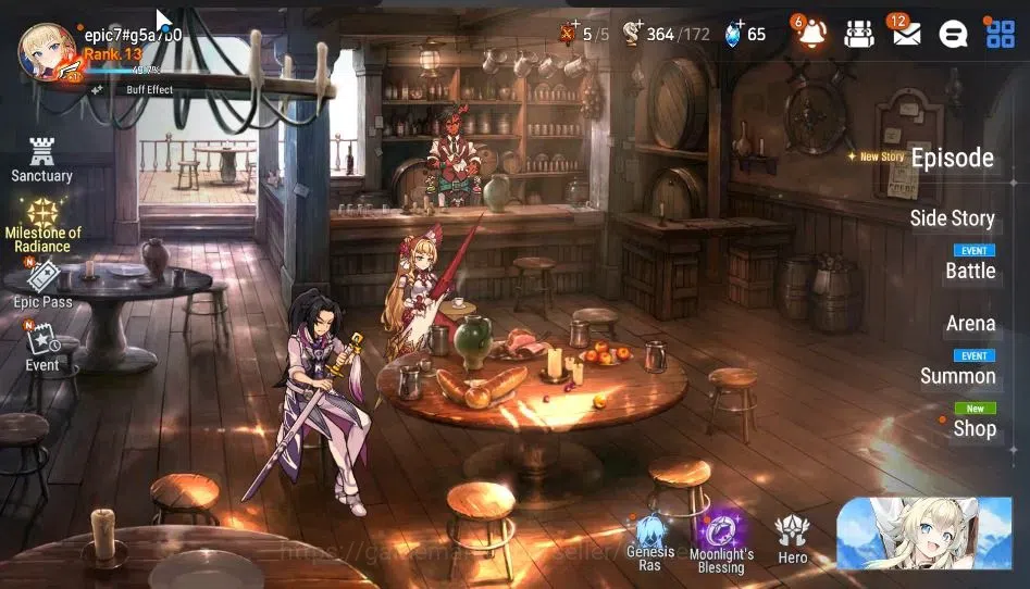 Epic Seven Accounts Starter Global Unverif|New Era|2 ML(Salome, US Shadow)+ Setsuka, Roana, Eligos, Fenne, etc|PoH ON|3,5K 1