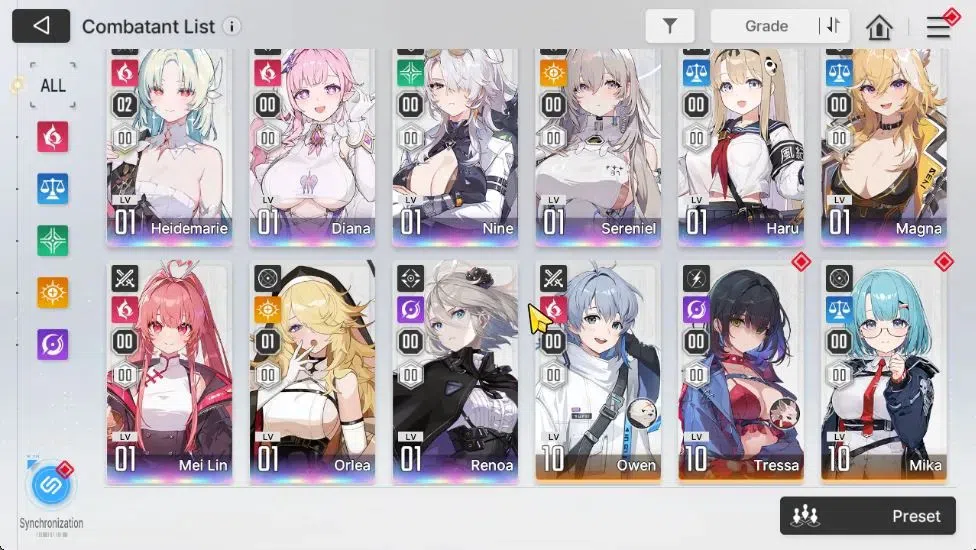 Chaos Zero Nightmare Accounts GLOBAL Lv53|9 SSR[HeidemarieM2,Diana,Nine,Sereniel image 3