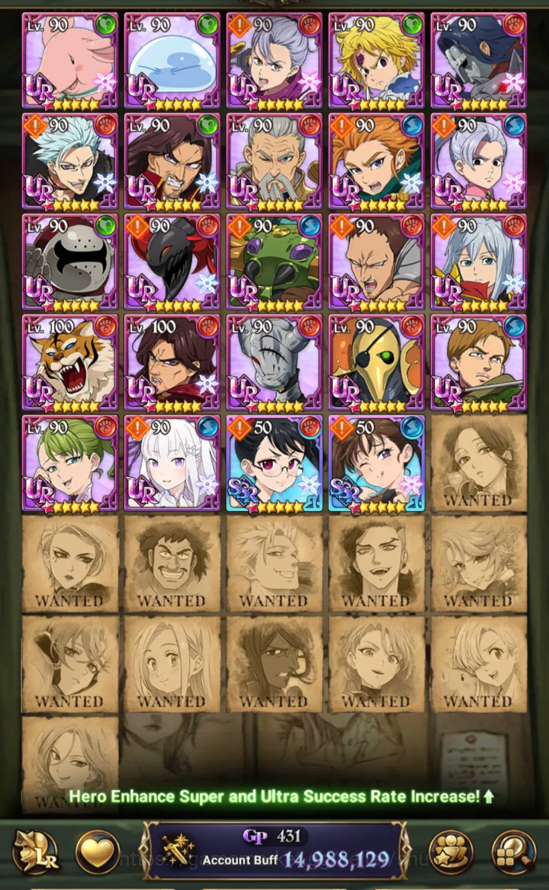 The Seven Deadly Sins: Grand Cross Accounts GLOBAL | 17 LR | 15M Acc | Fest Salos Fest Escanor image 10