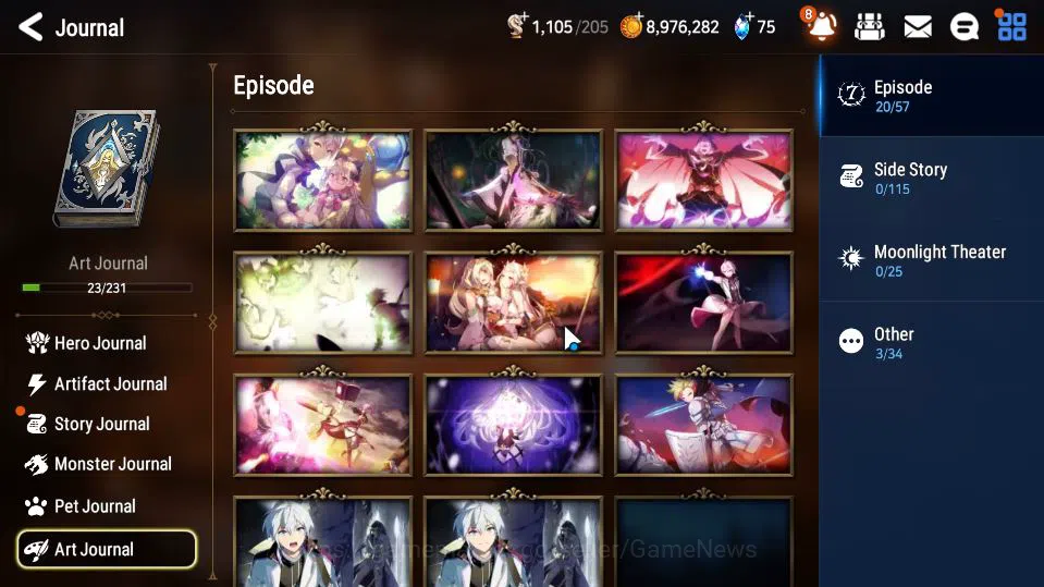 Epic Seven Accounts Mid-Tier GLOBAL UnVerif|4 ML(Architec Leika,DD Ray,US Choux,Med Kawerik)+Yulha,Etc|POH+Bless ON|1K 11