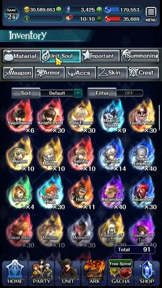 Last Cloudia Accounts GLOBAL|Rank 24|Collab [S Aileron,Joker,Nero,DL Rim image 20