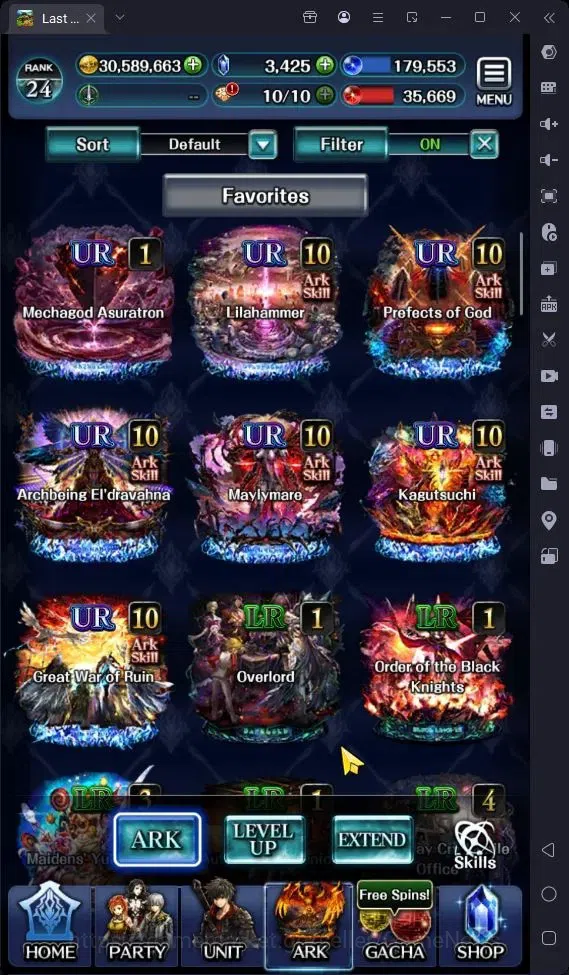 Last Cloudia Accounts GLOBAL|Rank 24|Collab [S Aileron,Joker,Nero,DL Rim image 7