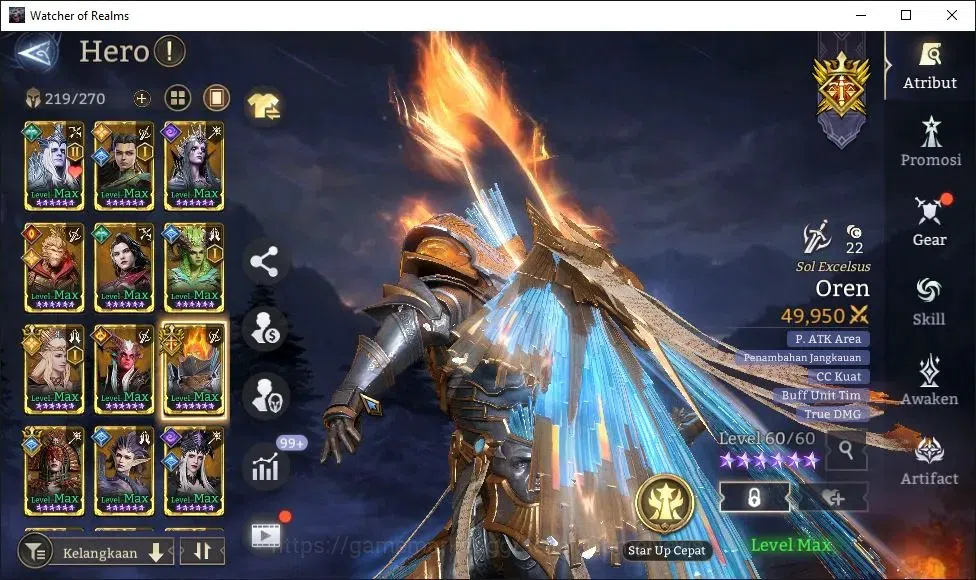 Watcher of Realms Accounts GLOBAL 50x|2,1M Power|6 Lord[Oren,LayaA1,Nastya,Et image 10