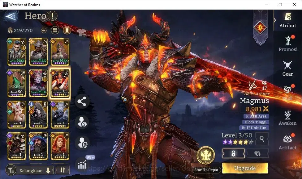 Watcher of Realms Accounts GLOBAL 50x|2,1M Power|6 Lord[Oren,LayaA1,Nastya,Et image 12