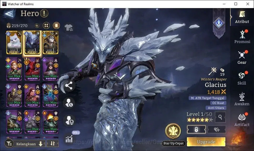 Watcher of Realms Accounts GLOBAL 50x|2,1M Power|6 Lord[Oren,LayaA1,Nastya,Et image 13