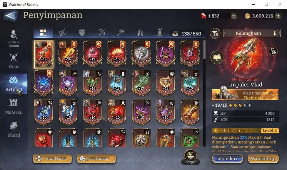 Watcher of Realms Accounts GLOBAL 50x|2,1M Power|6 Lord[Oren,LayaA1,Nastya,Et image 16