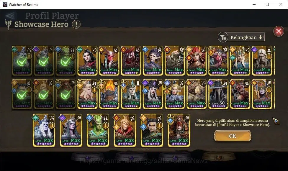 Watcher of Realms Accounts GLOBAL 50x|2,1M Power|6 Lord[Oren,LayaA1,Nastya,Et image 8