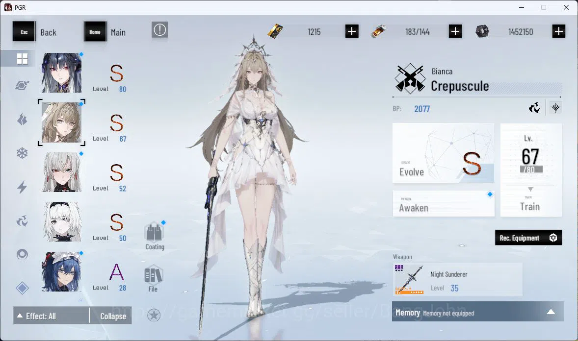 Punishing: Gray Raven Accounts ASIA|Lv 45 | [S Nirvantia,S Crepuscule,S LuciaCW,S image 10
