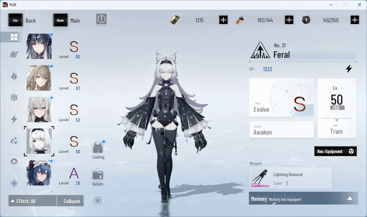 Punishing: Gray Raven Accounts ASIA|Lv 45 | [S Nirvantia,S Crepuscule,S LuciaCW,S image 8