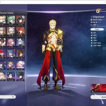 Honkai Star Rail Accounts Others Asia|TL 40|6 Limited|Gilgamesh,Mortenax Blade,Saber,Robin,Seele,Jingliu|Male MC|Take