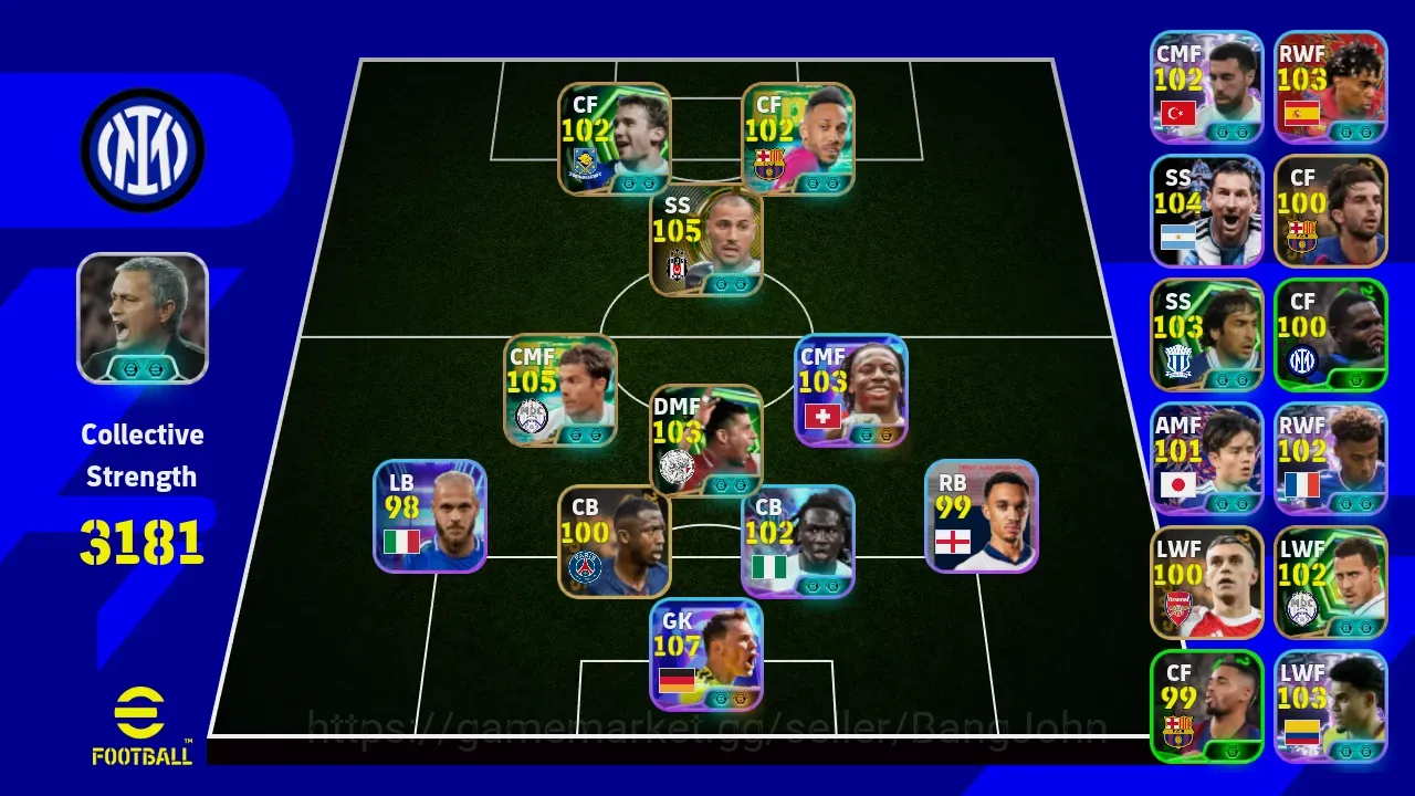 eFootball Accounts Legends & Iconic Players Mobile |PW 3181|Epic XabiAlonso Raul Hazard Rijkaard Ribery,Shwt Neuer Manzambi 1