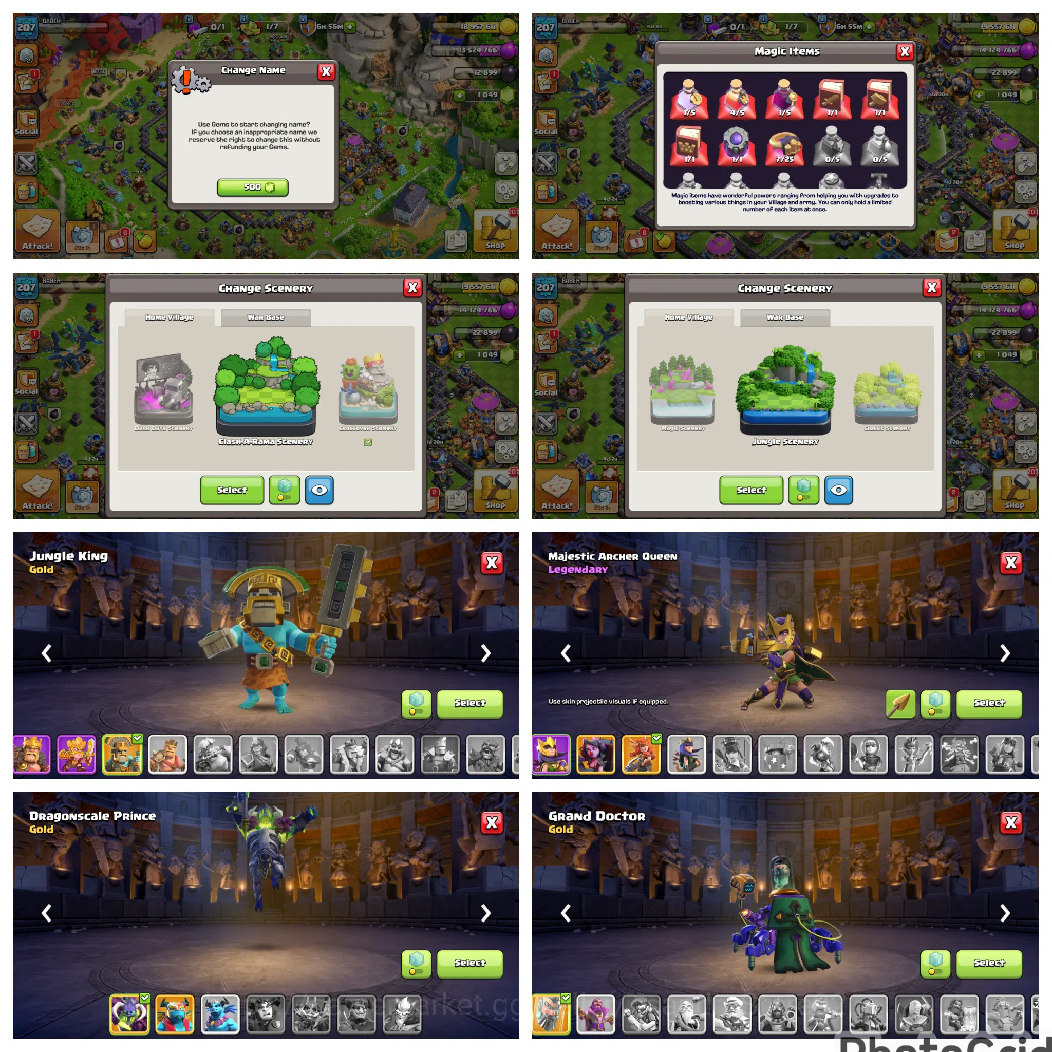Clash of Clans Accounts FLASHSALE LIMITED SCENARY|TH 18 LVL 207 DEFENSE MA image 3