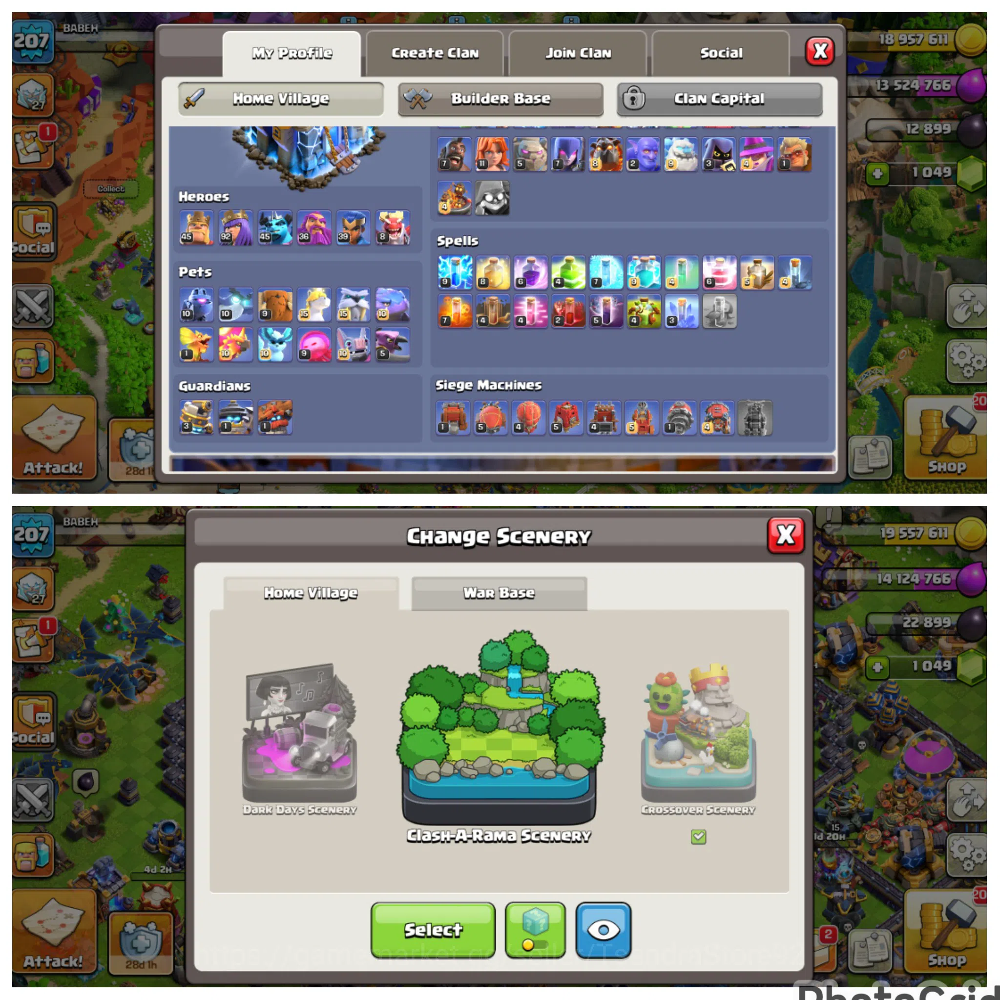 Clash of Clans Accounts FLASHSALE LIMITED SCENARY|TH 18 LVL 207 DEFENSE MA image 5