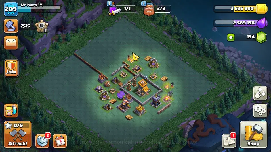 Clash of Clans Accounts TH 15-BH 8|LV 209|TROPHY 2780|HH 7|BK 36,AQ 55,GW  image 2